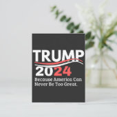トランプ 2024 バンパーステッカー サンキューカード (スタンド正面)