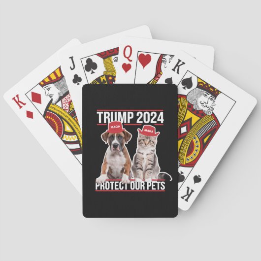 トランプ 2024 ペットを守ろう 猫 犬 MAGA (裏面)