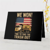 トランプ 2024 勝者 勝利 就任式 2025 カード (黄色い花)