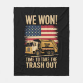 トランプ 2024 勝者 勝利 就任式 2025 フリースブランケット (正面)