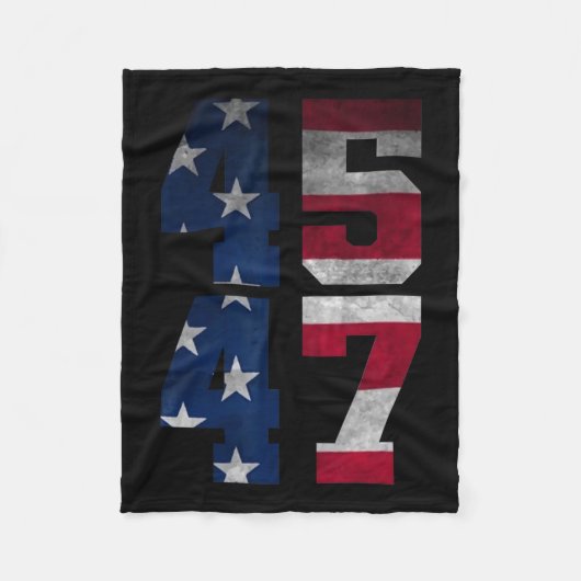 トランプ 2024 大統領候補 米国旗 フリースブランケット (正面)