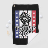 トランプ 2024 拳 不法 山師 J.D.ヴァンス 2024 ゴルフタオル (インサイチュ)