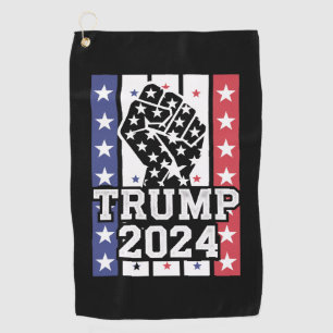 トランプ 2024 拳 不法 山師 J.D.ヴァンス 2024 ゴルフタオル