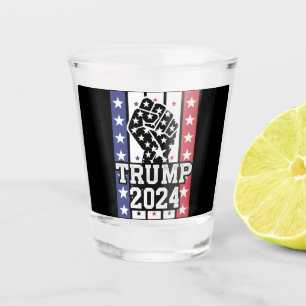 トランプ 2024 拳 不法 山師 J.D.ヴァンス 2024 ショットグラス