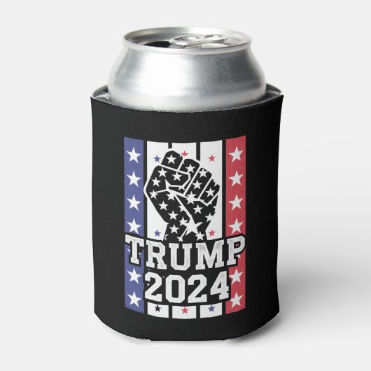トランプ 2024 拳 不法 山師 J.D.ヴァンス 2024 缶クーラー (缶正面)