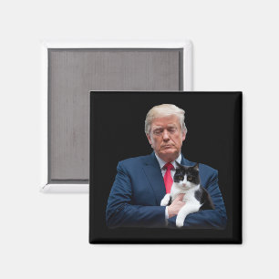 トランプ 2024 猫 MAGA おもしろ トランプ 猫 マグネット