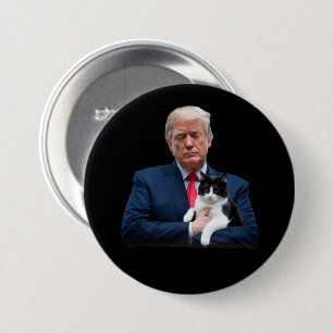 トランプ 2024 猫 MAGA おもしろ トランプ 猫 缶バッジ