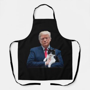 トランプ 2024 猫 MAGA 笑 トランプ 猫 エプロン