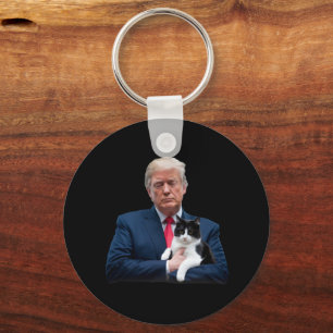 トランプ 2024 猫 MAGA 笑 トランプ 猫 キーホルダー
