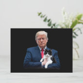 トランプ 2024 猫 MAGA 笑 トランプ 猫 招待状 (スタンド正面)