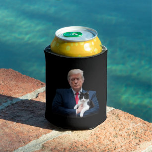 トランプ 2024 猫 MAGA 笑 トランプ 猫 缶クーラー