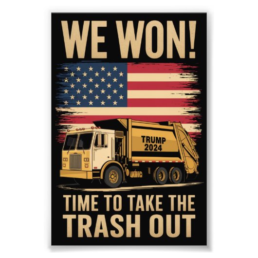 トランプ 2024 私たちは勝った 勝利 就任式 2025 フォトプリント            (正面)