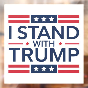 トランプ 2024 私はトランプを支持します 大統領を支持します ウィンドウサイン