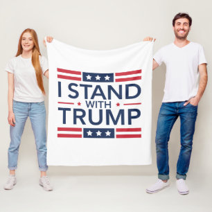 トランプ 2024 私はトランプを支持します 大統領を支持します フリースブランケット