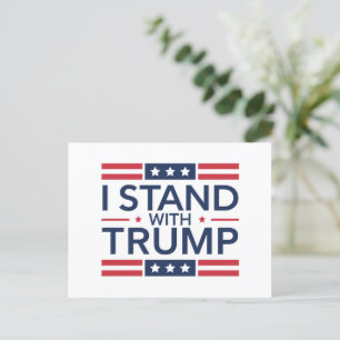 トランプ 2024 私はトランプを支持します 大統領を支持します ポストカード