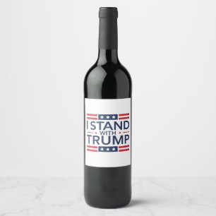 トランプ 2024 私はトランプを支持します 大統領を支持します ワインラベル