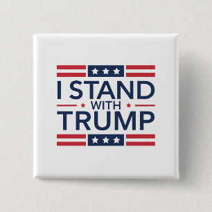 トランプ 2024 私はトランプを支持します 大統領を支持します 缶バッジ