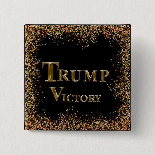トランプ 2024 缶バッジ (正面)