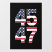 トランプ 2024 45 47 ヴィンテージ ウィンドウサイン (シート)