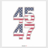 トランプ 2024 45 47 ヴィンテージ シール (シート)