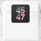 トランプ 2024 45 47 ヴィンテージ スクエアシール (バッグ)