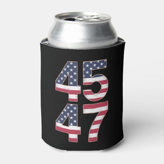 トランプ 2024 45 47 ヴィンテージ 缶クーラー (缶正面)