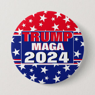 トランプ 2024 MAGA 缶バッジ