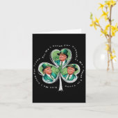 トランプ 2025年セントパトリックデー 面白い キスして 私は投票した カード (黄色い花)