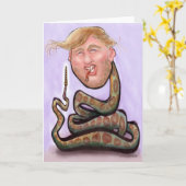 トランプ 2025年 蛇のカード カード (黄色い花)