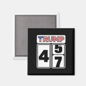 トランプ 2025 選挙 47 勝利 勝者 大統領 就任 マグネット (正面/裏面)