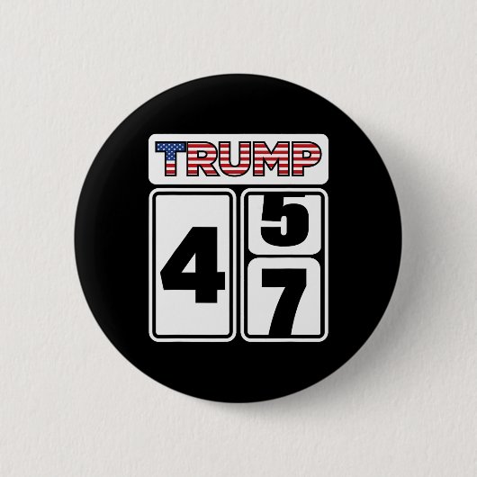 トランプ 2025 選挙 47 勝利 勝者 大統領 就任 缶バッジ (正面)