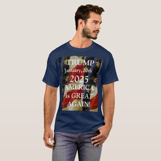 トランプ 2025 Tシャツ (正面フル)