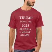 トランプ 2025 Tシャツ (正面)
