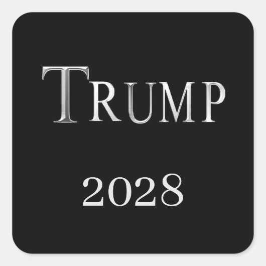 トランプ 2028 スクエアシール (正面)
