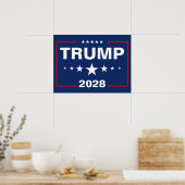 トランプ 2028 ヤードサイン ポスター (キッチン)