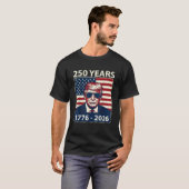 トランプ 250周年 アメリカ 1776年から2026年まで Tシャツ (正面フル)