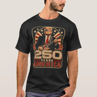 トランプ 250年 アメリカ ギター Tシャツ