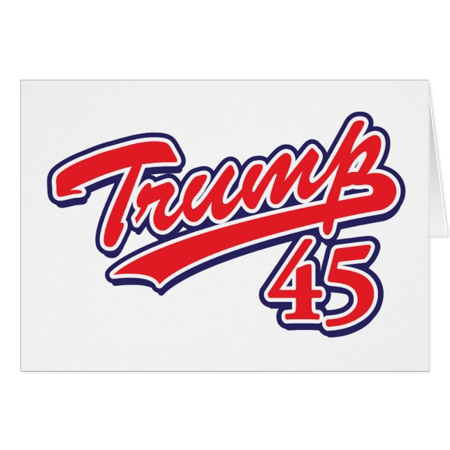 トランプ–45 – 赤 (正面横)