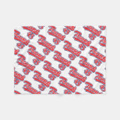 トランプ–45 – 赤 フリースブランケット (正面(横))