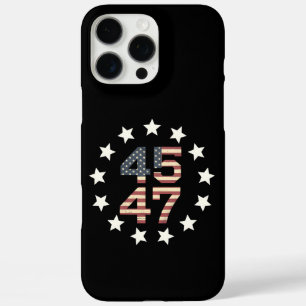 トランプ 45 47スター ビンテージ USA アメリカ国旗 iPhone 16 PRO MAXケース