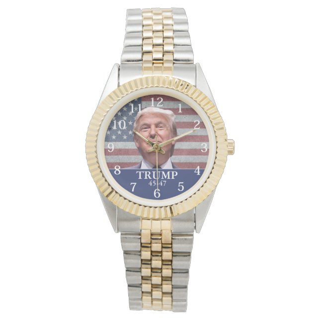トランプ 45-47 ギフト 腕時計 (正面)