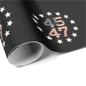 トランプ 45 47 星 ヴィンテージ アメリカ アメリカ国旗 ラッピングペーパー (ロールコーナー)