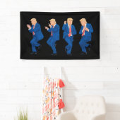 トランプ 45 47 笑える ダンス 踊り アメリカ 大統領 横断幕 (インサイチュ)
