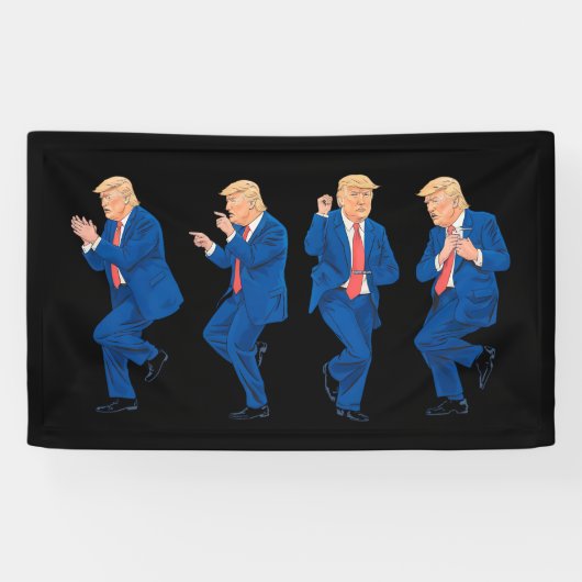 トランプ 45 47 笑える ダンス 踊り アメリカ 大統領 横断幕 (横)