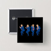 トランプ 45 47 笑える ダンス 踊り アメリカ 大統領 缶バッジ (正面&裏面)