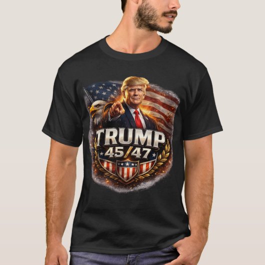 トランプ 45/47 Tシャツ (正面)