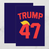 トランプ 47 大統領 招待状 (正面/裏面)