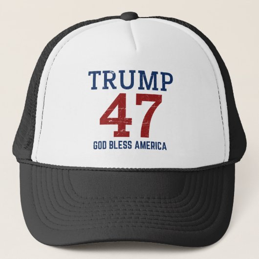 トランプ 47 神の祝福をアメリカに キャップ (正面)