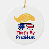 トランプ 47 - 私の大統領です セラミックオーナメント (正面)