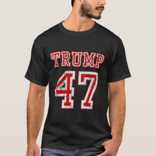 トランプ 47 2024年 選挙 共和党 保守派 男性 Tシャツ